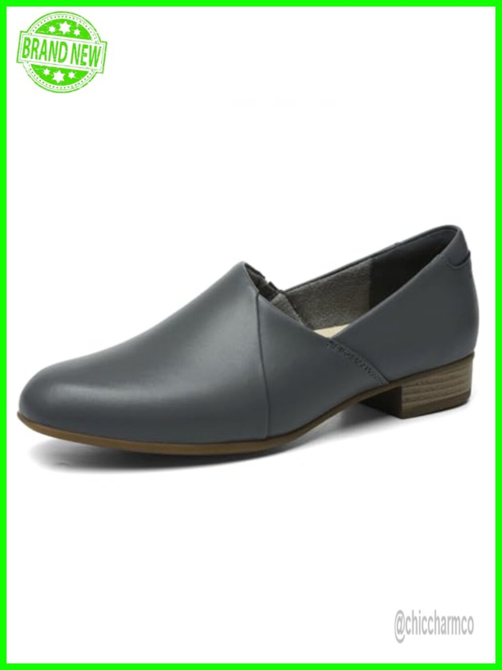 TALENAVA Women's Leather Loafers Slip-On Comfort Dress Shoes